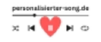 Cashback bei Personalisierter Song AT